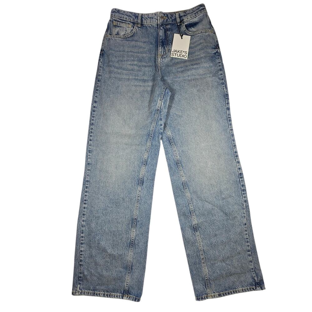 Jake's Studio Organic Cotton Wide Leg Jeans NWT Women's EU 38 US 6/8 30x31